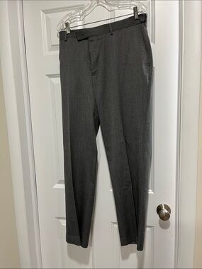 Louis Raphael Men's Charcoal Gray Dress Pants - Slim Tailored 38*30